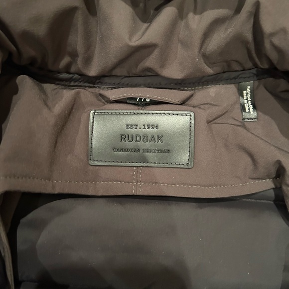 Boys Rudsak winter jacket. Army green, size 7/8. No fur. - Picture 2 of 6